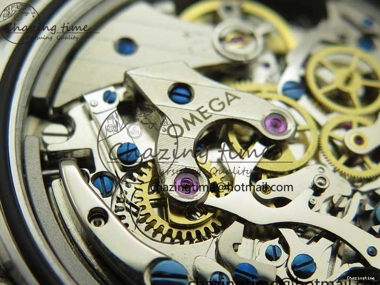 0416 Speedmaster SS Snoopy Apollo OMF Best Edition White Dial on SS Bracelet Venus EasyCare 7877